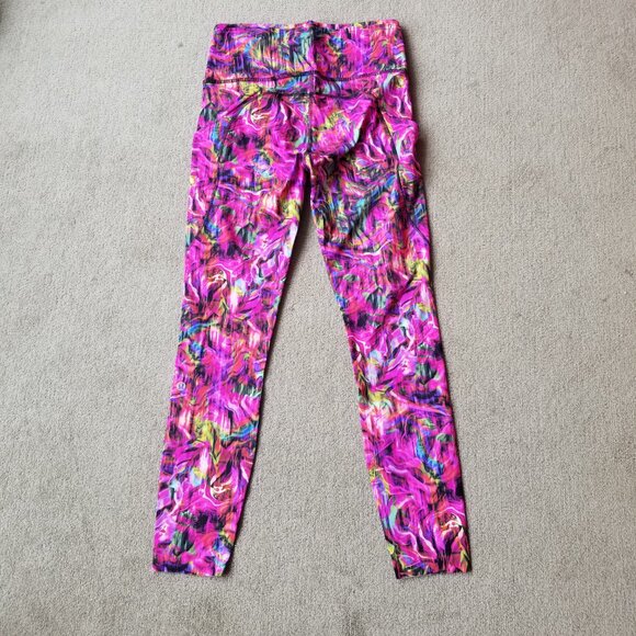 Lululemon Fast and Free High-Rise Tight 25" Hyper Flow Pink Multi, size 6 - Picture 7 of 9